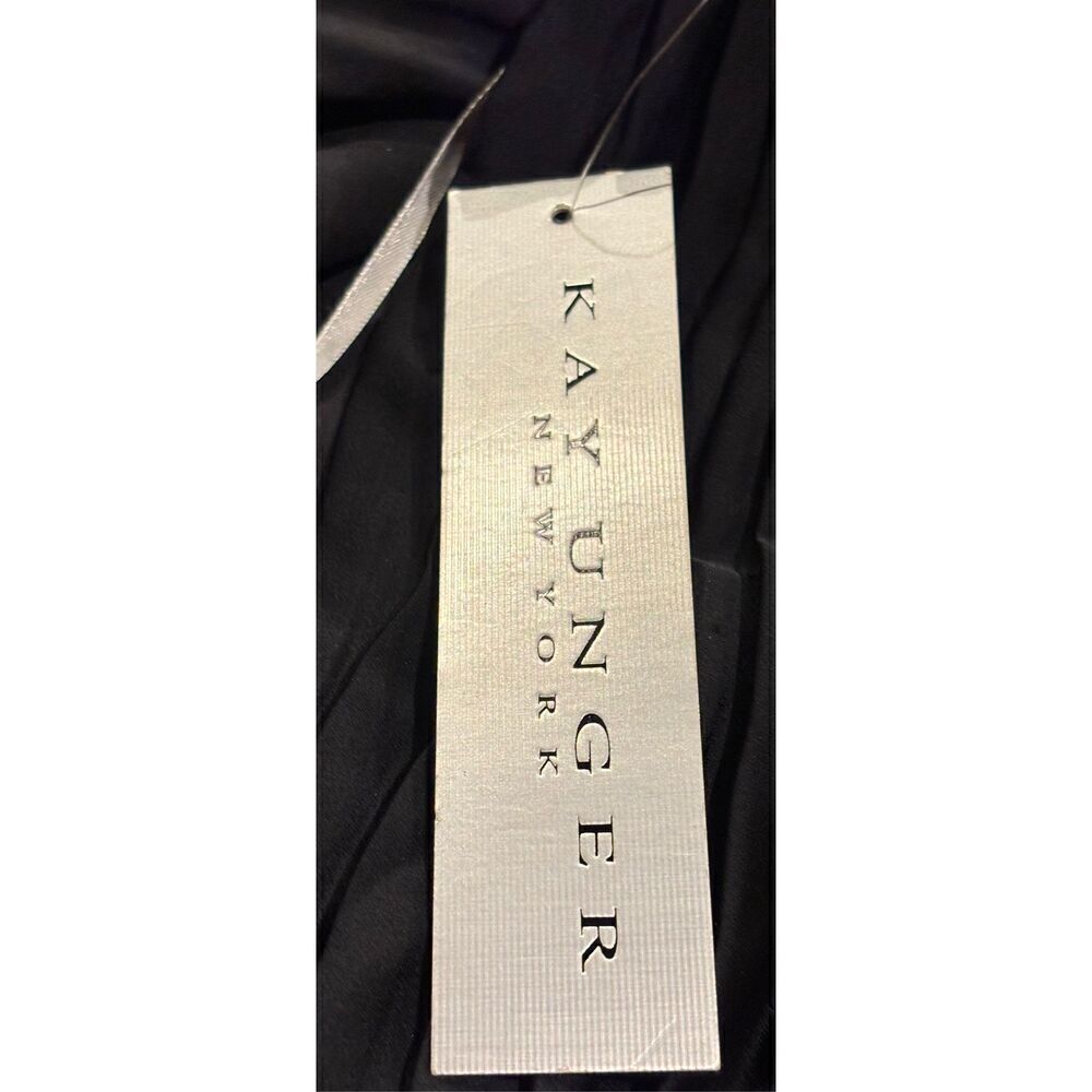 Kay Unger MARTINE FRINGE DRESS in Black NWT Size 10 - Picture 7 of 7